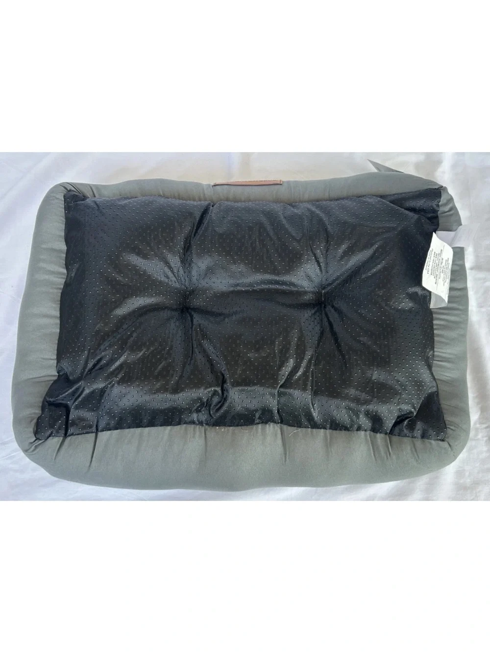 Gray Plush Small Pet Bed cat/dog